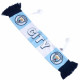 ManCity FC Mini Car Bar Scarf Design