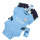 Manchester City FC Bodysuit Pack: 6-9 Mths of City Pride
