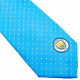 Manchester City FC Sky Blue Tie with Subtle Embroidery