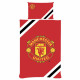 Manchester United FC Single Duvet Set - Core Stripe