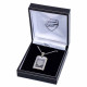 Patterned Dog Tag and Chain Set