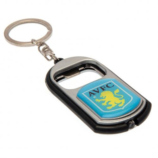Aston Villa FC Key Ring Torch Bottle Opener