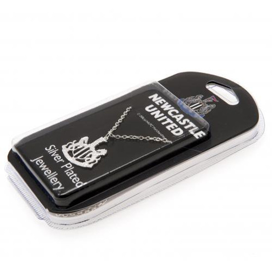 Newcastle United FC Silver Plated Pendant & Chain