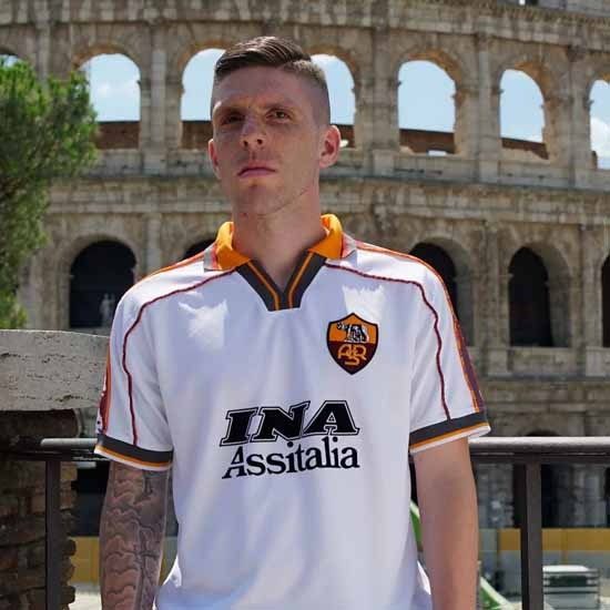 AS Roma 1998 - 99 Away Retro Football Shirt