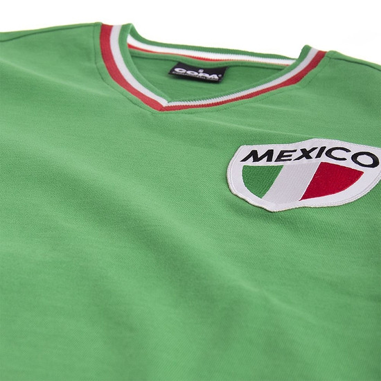 Mexico Pelé 1980's Retro Football Shirt - Front View