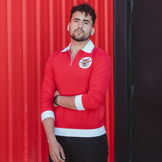 SL Benfica 1962 - 63 Retro Football Jacket Front view
