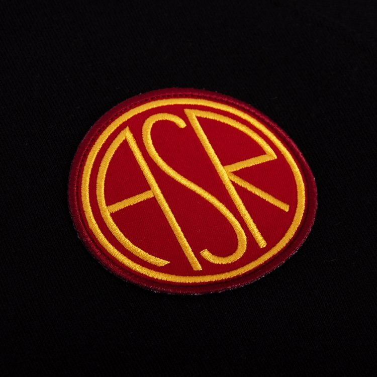 AS Roma Black Taper Hooded Sweater