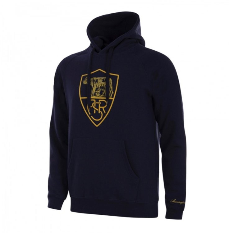 AS Roma Heritage Hooded Sweater Blu
