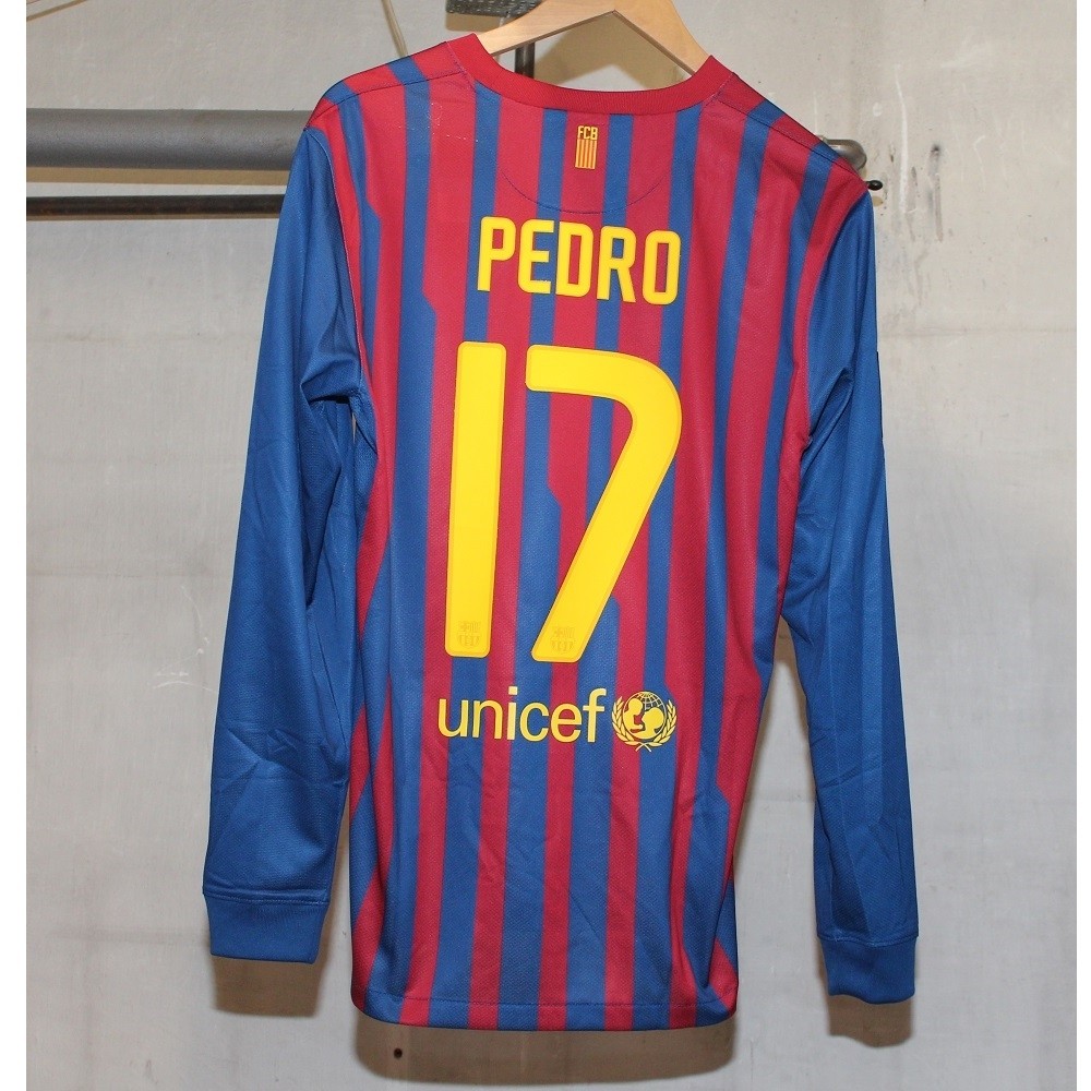FC Barcelona home jersey L/S 2011/12 - Pedro 17