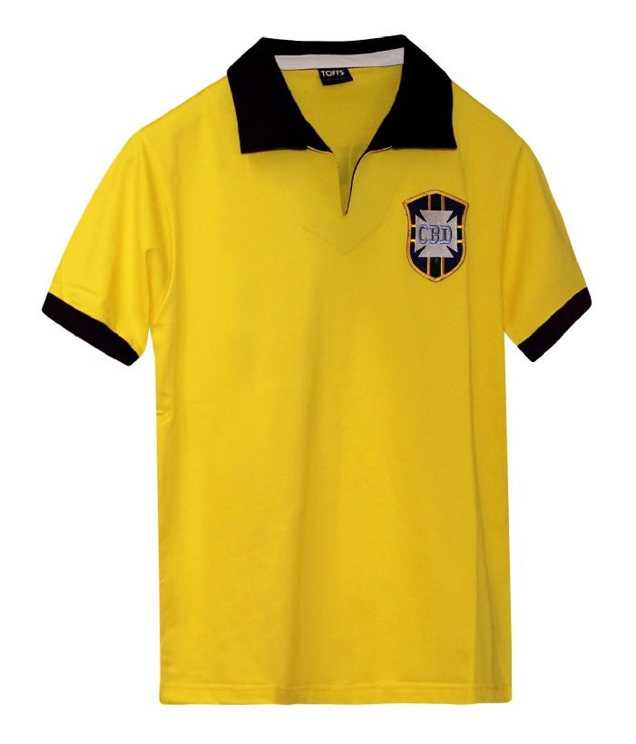 Brazil 1958 World Cup Retro Football Shirt - mens