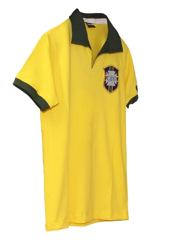 Brazil 1958 World Cup Retro Football Shirt - mens