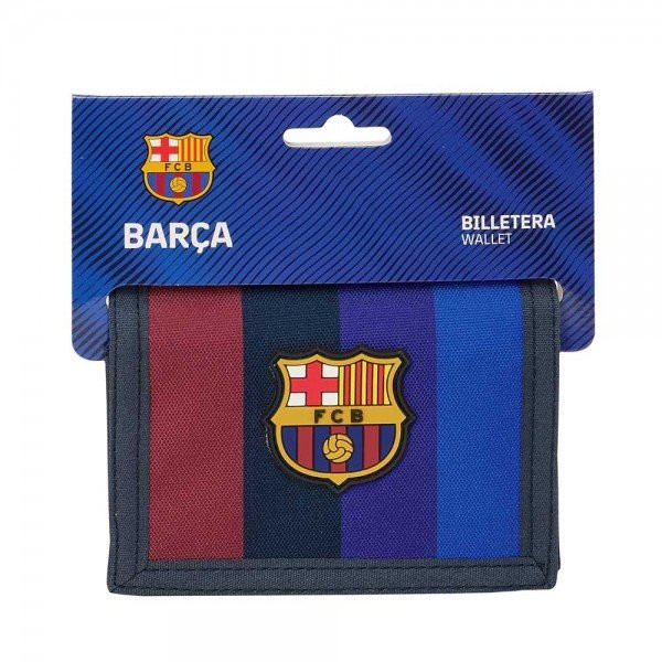 FC Barcelona wallet - blaugrana stripes with club crest