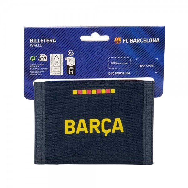FC Barcelona wallet - blaugrana stripes with club crest