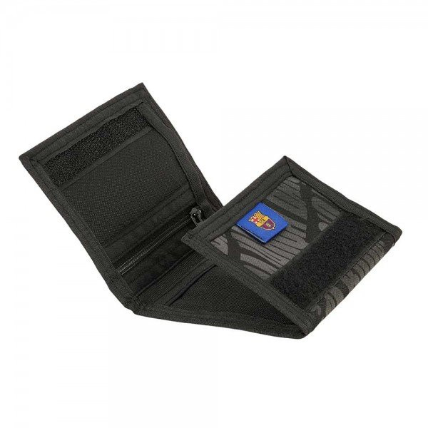 FC Barcelona Wallet - Black-silver