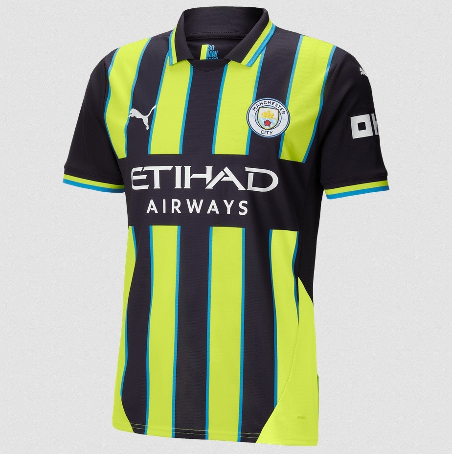 Manchester City Away Jersey 2024 25 Mens Haaland 9 Name And Number Kit