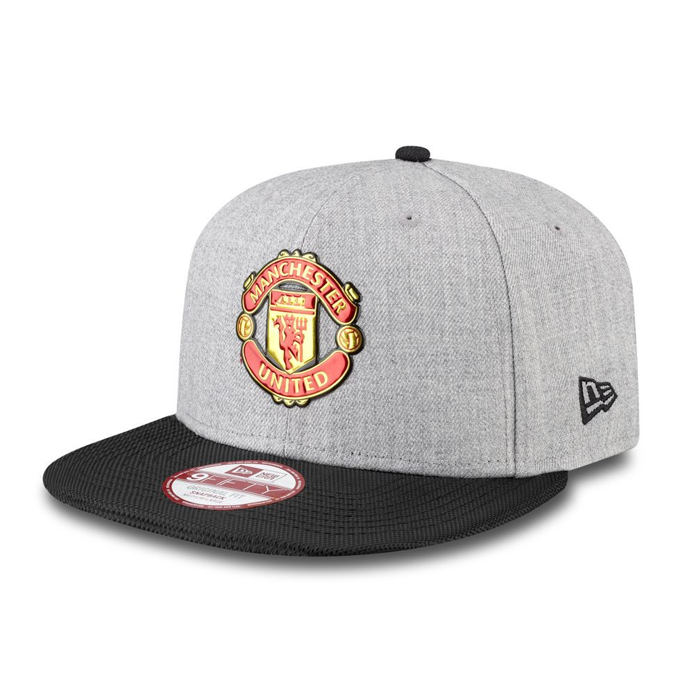 Manchester United New Era 9Forty Devil Cap - Black Grey