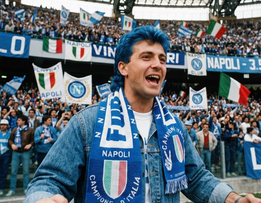 Napoli scarf - blue - Campione