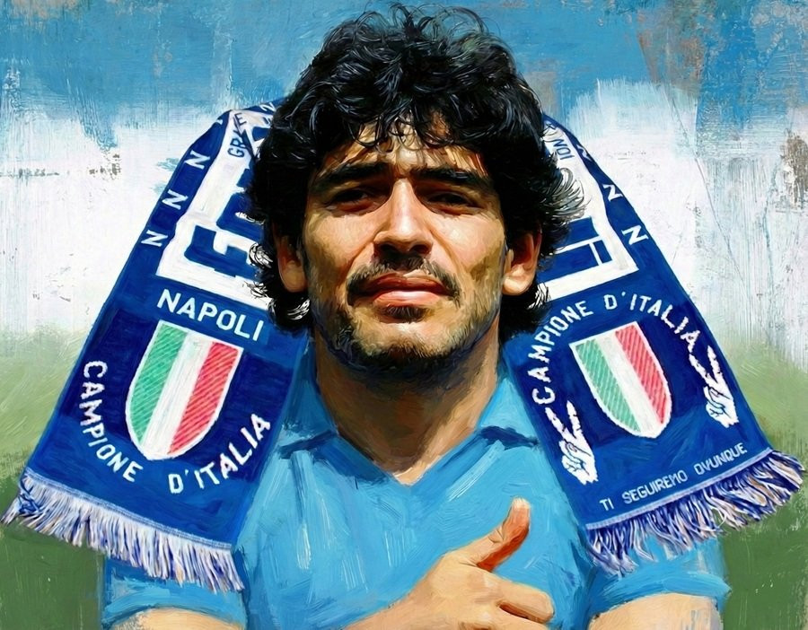 Napoli scarf - blue - Campione