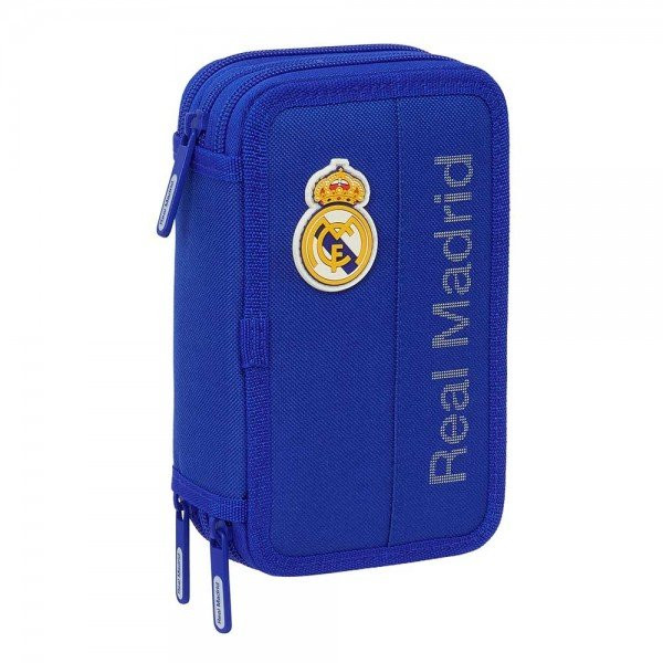 Real Madrid filled pencil case - blue, yellow
