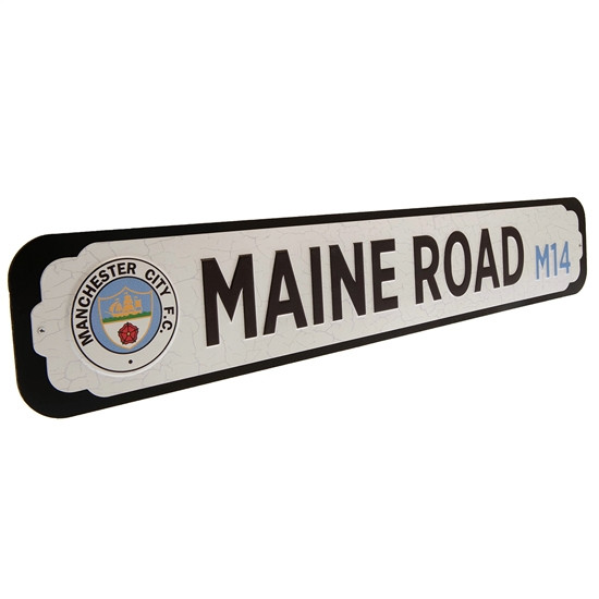 Manchester City FC Deluxe Stadium Sign - Front View