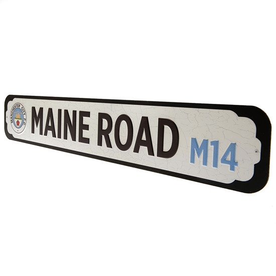 Manchester City FC Deluxe Stadium Sign - Front View