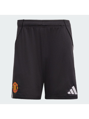 man utd home shorts - youth