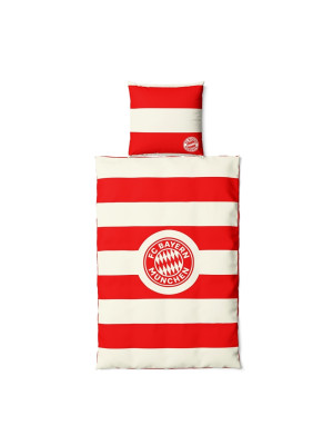 FC Bayern Munchen flanel bed linen - stripe