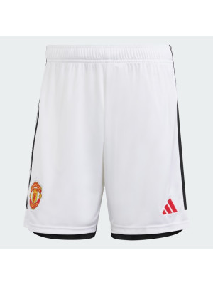 man utd home shorts - youth