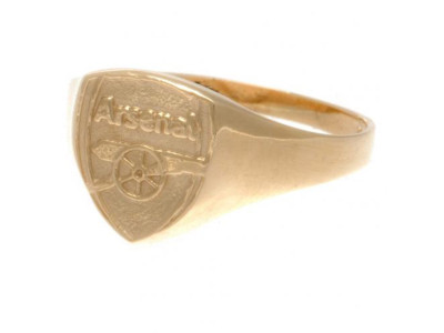 Arsenal Fc 9Ct Gold Crest Ring Large