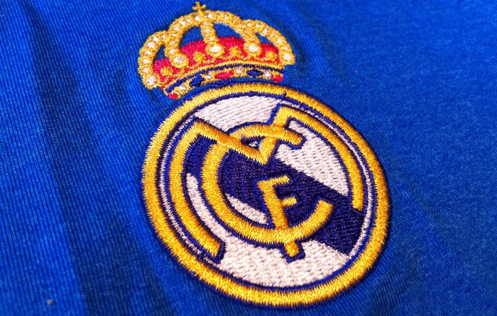 Real Madrid away club logo embroidery 